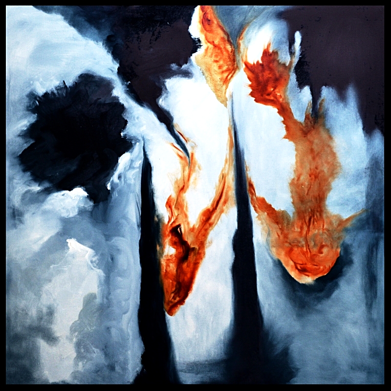 Oliemaleri - We are on fire