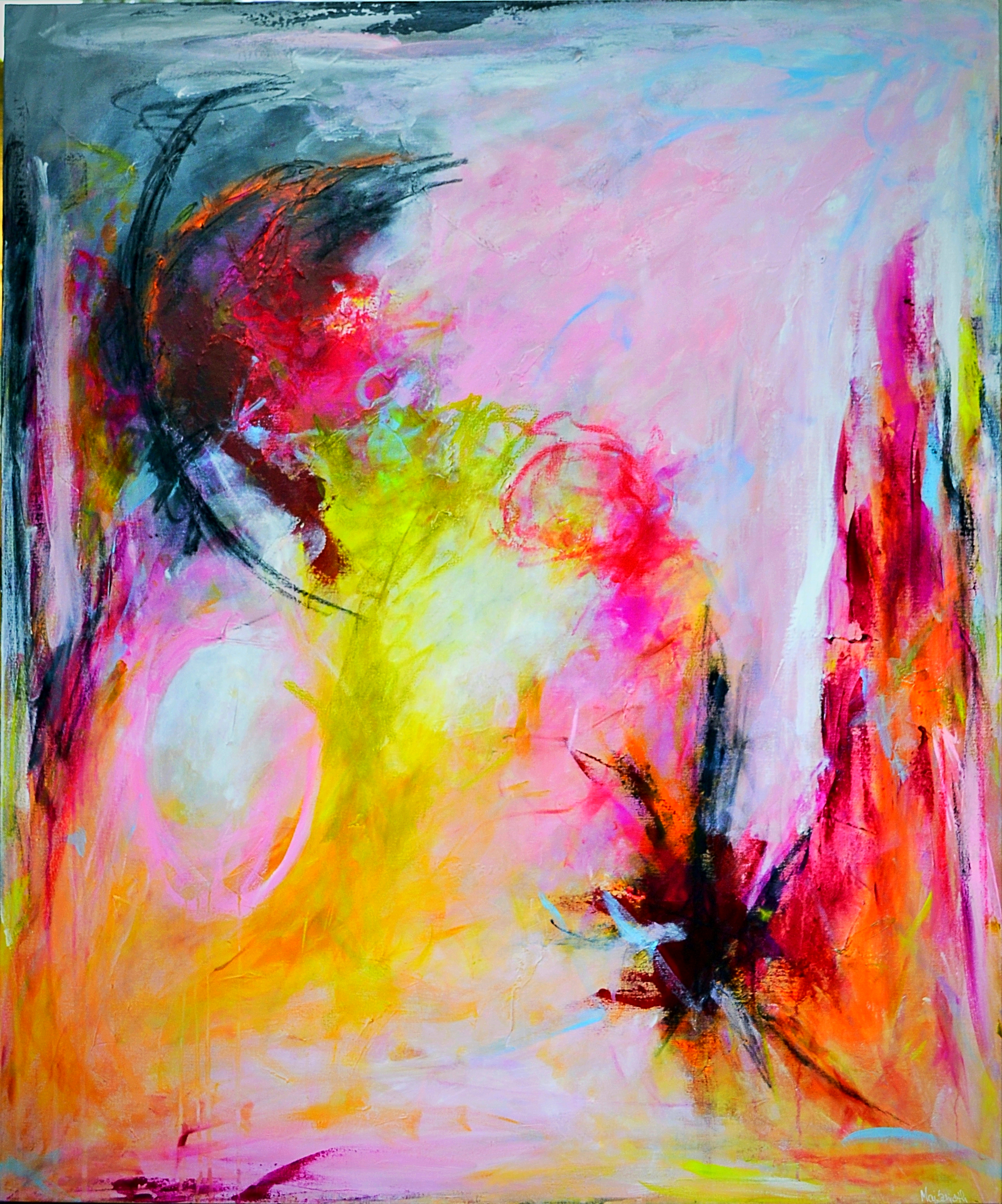 Maleri - PINK CHOCK